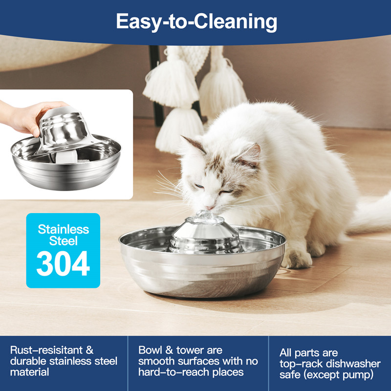 Easy to cleaning pet water fountain