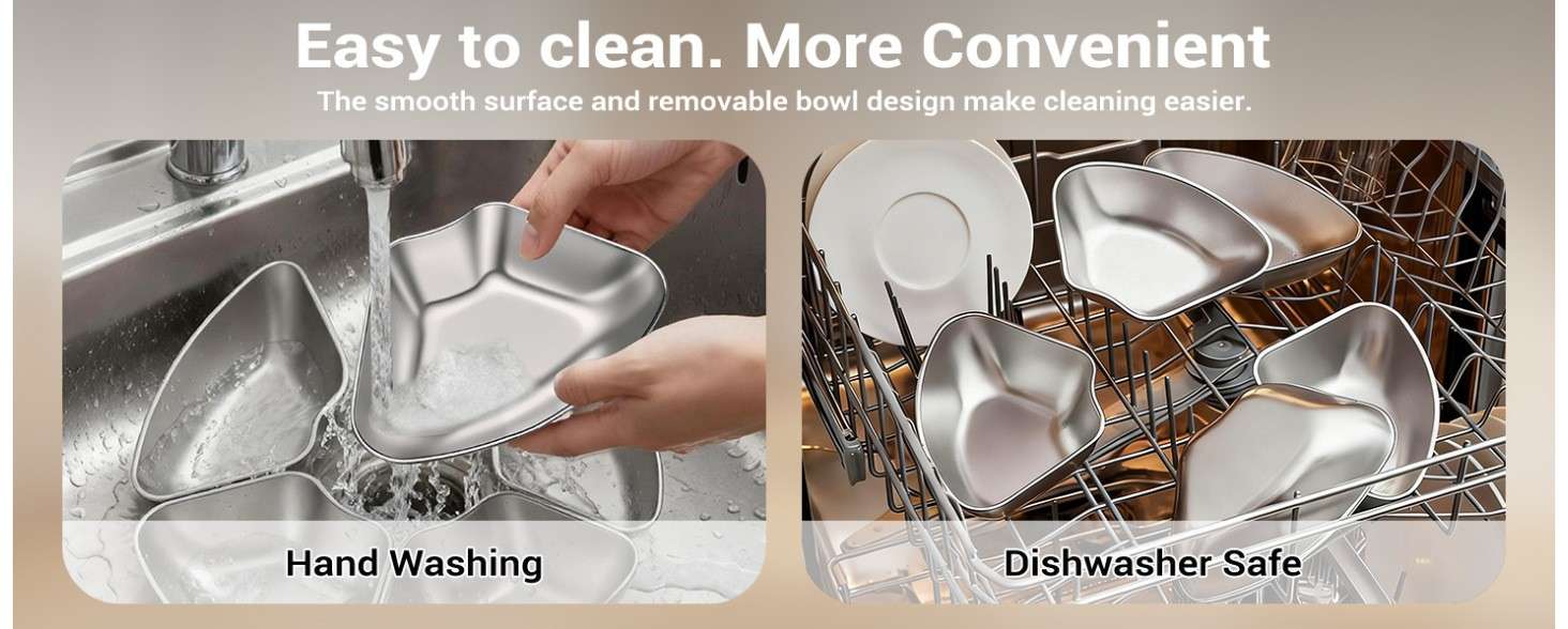 T1-H automatic cat feeder removable stainless steel bowls easy hand washing and dishwasher safe convenient cleaning display, Lmzoe